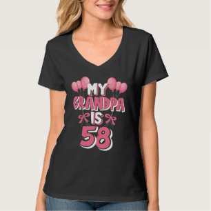 Camiseta Meu Avô Tem 58 Anos Vovô 58 Anos Aniversário