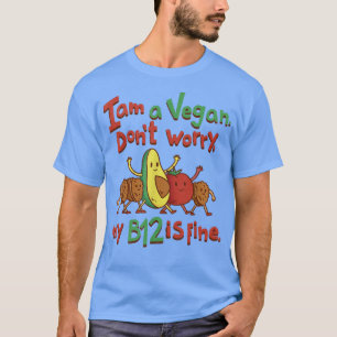 Camiseta Meu B12 É Muito Engraçado Animal Vegan Vegetarian