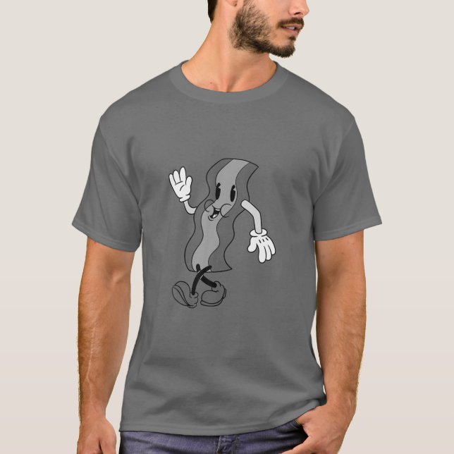 Camiseta Meu Bacon Strips Comida Café da Manhã Frio Ts (Frente)