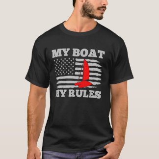 Camiseta Meu Barco Minhas Regras Catamaran Capitão