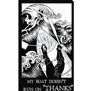 Camiseta Meu barco não funciona em Obrigados