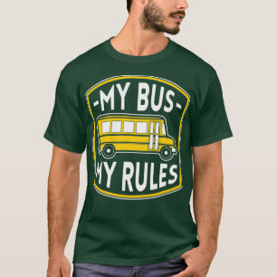 Camiseta Meu Barramento Minhas Regras Engraçado O Controlad