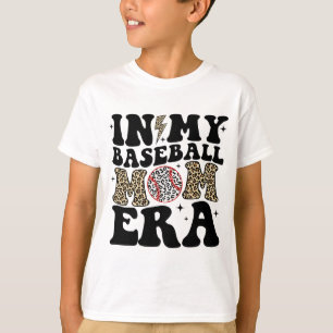 Camiseta Meu Baseball Mãe Era Leopardo Mãe Baseball Mama Mo