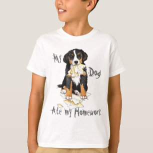 Camiseta Meu Berner Comeu Meu Trabalho De Casa