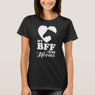 Camiseta Meu Bff Tem Cascos Cavalos De Corrida