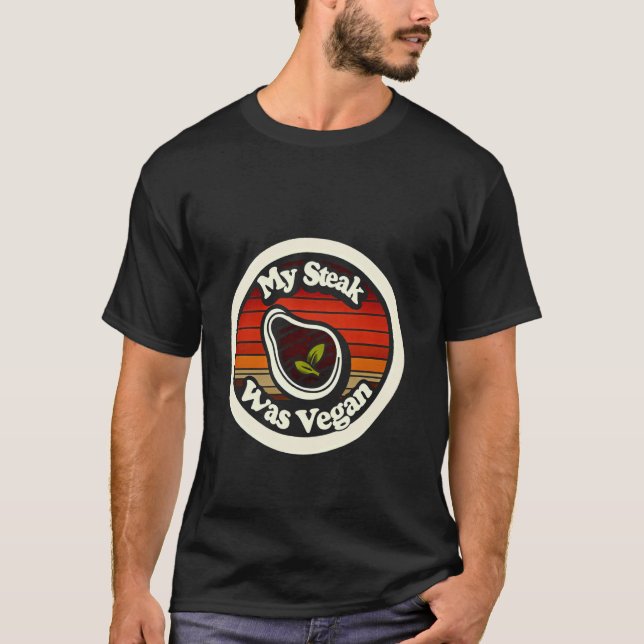Camiseta Meu Bife Era Vegano ------- (Frente)