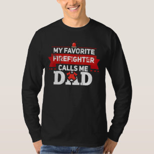 Camiseta Meu Bombeiro Favorito Me Chama de Bombeiros Pais