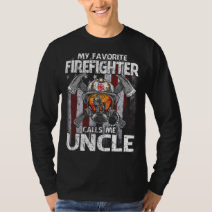 Camiseta Meu Bombeiro Favorito Me Chama de Pavilhão UNCLE 