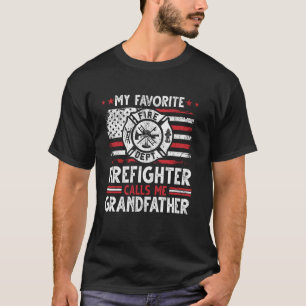 Camiseta Meu Bombeiro Favorito Me Chama de Vovô Fogo