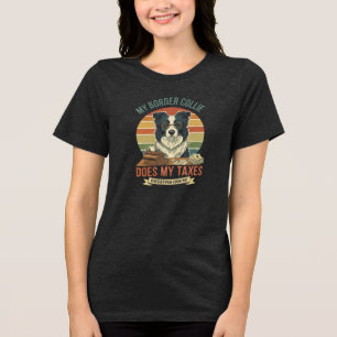 Camiseta Meu Border Collie Faz Minhas Contas