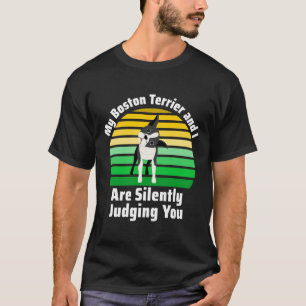 Camiseta Meu Boston Terrier E Eu Estamos Silenciando Você 