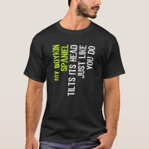Camiseta Meu Boykin Spaniel Inclina Sua Cabeça Assim Como V