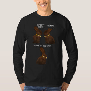 Camiseta Meu Bumbum Machuca Páscoa Engraçada Chocolate Cony