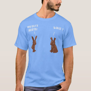 Camiseta Meu Bumbum Magoa Chocolate Coelhinho Páscoa Engraç