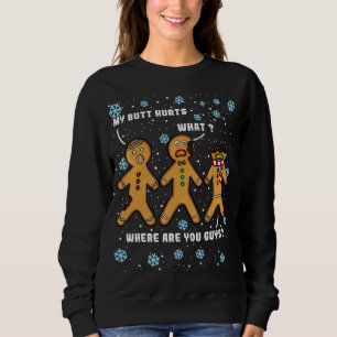 Camiseta Meu Bumbum Magoa Engraçado Biscoito De Natal Ginge