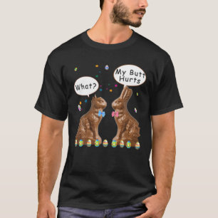 Camiseta Meu Bumbum Magoa Páscoa De Chocolate Engraçado
