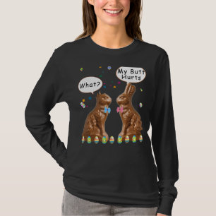Camiseta Meu Bumbum Magoa Páscoa De Chocolate Engraçado