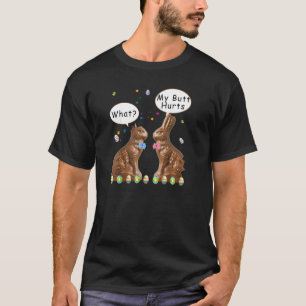 Camiseta Meu Bumbum Magoa Páscoa De Chocolate Engraçado Pul