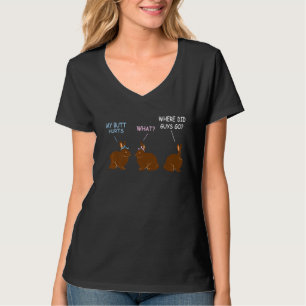 Camiseta Meu Bumbum Magoa Páscoa De Coelho Coelho Chocolate