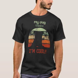 Camiseta Meu Cachorro Acha Que Sou Legal Cachorrinho Husky