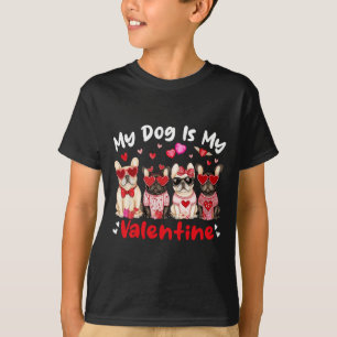 Camiseta Meu cachorro Bulldog Francês é meu coração de vale