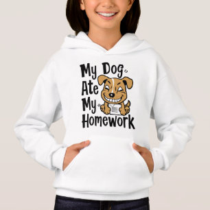 Camiseta Meu cachorro comeu meu dever de casa