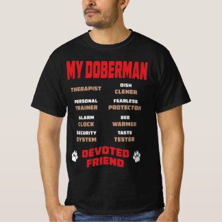 Camiseta Meu cachorro Doberman Devotou o Presente do Amigo