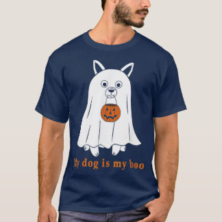 Camiseta Meu Cachorro É Boo, Dono De Cachorro Engraçado Boo