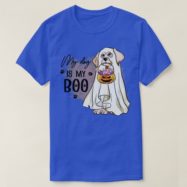 Camiseta Meu Cachorro É Boo, Dono De Cachorro Engraçado Boo (Frente do Design)