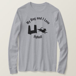 Camiseta Meu Cachorro e eu amamos Flyball Terrier