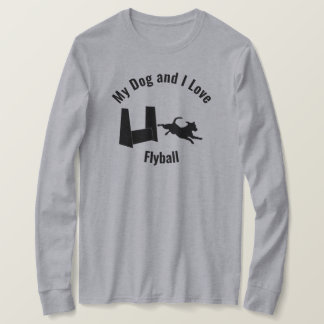 Camiseta Meu Cachorro e eu amamos Flyball Terrier