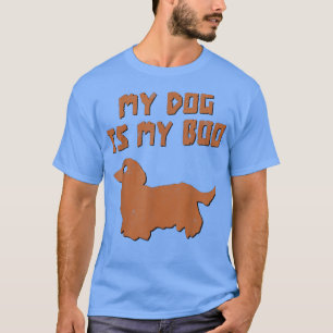 Camiseta Meu Cachorro É Meu Amor De Cachorro No Halloween 