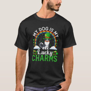 Camiseta Meu Cachorro É Meu Amuleto da Sorte Cachorro Engra