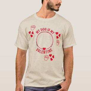 Camiseta MEU CACHORRO É MEU NAMORADOS Fotografia Unisex