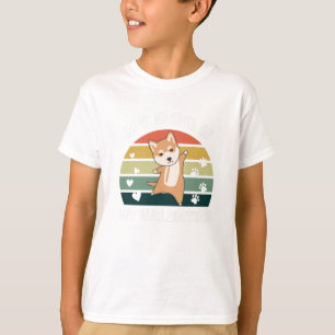 Camiseta Meu Cachorro É Meu Namorados Shiba Cães Coração