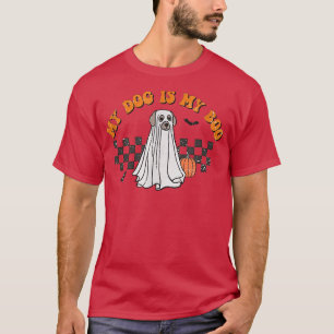 Camiseta Meu Cachorro É Minha Época Spooky Ghost Halloween