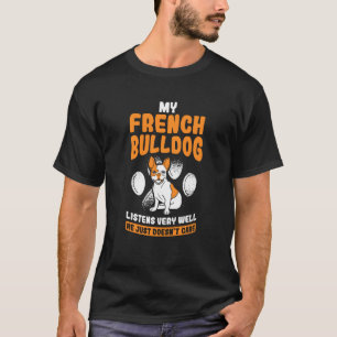 Camiseta Meu Cachorro Escuta Muito Bem Ele Não Se Importa C