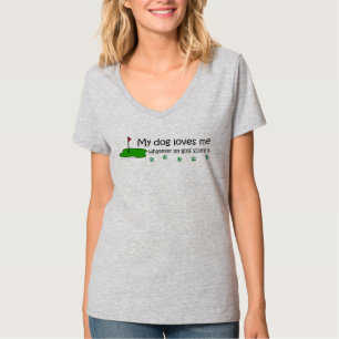 Camiseta meu cachorro me ama qualquer que seja a minha pont