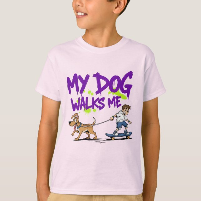 Camiseta Meu Cachorro, Meu Chefe (Frente)
