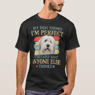 Camiseta Meu Cachorro pensa que eu sou um velho Ret de Cach