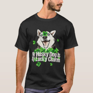 Camiseta Meu Cachorro Rouco É Meu Charme Sortudo