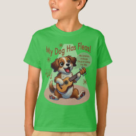 Camiseta Meu Cachorro Tem Pulgas Música de Afinação de Ukul