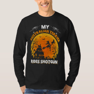 Camiseta Meu Cachorro Terrier Australiano Anda de Carona no