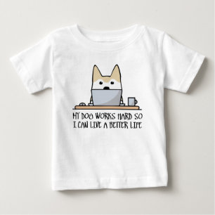 Camiseta Meu cachorro trabalha duro