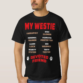 Camiseta Meu Cachorro Westie Devotou o Presente Amigo
