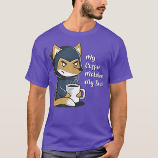Camiseta Meu Café Corresponde Ao Meu Nerd Gótico De Cafeína
