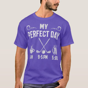 Camiseta Meu Café Perfeito Joga Golfe Beber Golfe