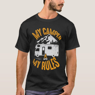 Camiseta Meu Camper Meu Regimento RV Acampando Presente