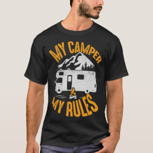 Camiseta Meu Camper Minhas Regras para um Acampamento RV