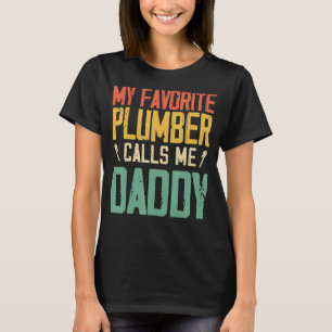 Camiseta Meu Canalizador Favorito Me Chama De Retrô De Vint